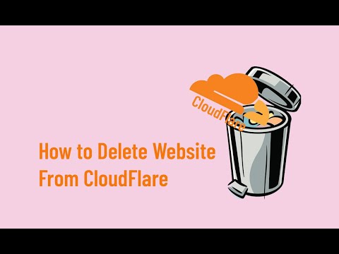 How to delete or remove website from cloudflate