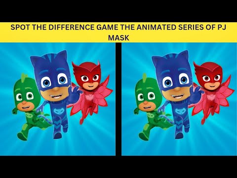 Spot The Difference Game The animated series of PJ MASK