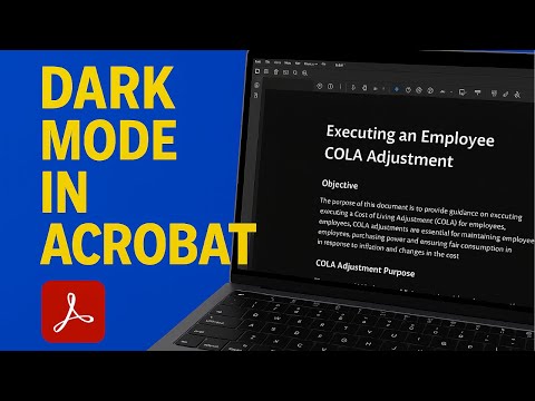Turn On Dark Mode in Acrobat for Easier PDF Reading – Quick Settings Tutorial