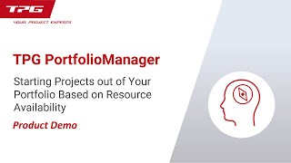 Ad-hoc Optimization of Resource Utilization in a Microsoft Project Portfolio (TPG PortfolioManager)