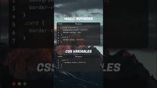 CSS Variables vs Magic Numbers! 🧙‍♂️ Cleaner CSS code awaits! ✅ #CSS #WebDev #CodingTips