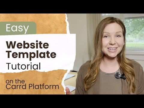 Carrd Website Template Tutorial - Easy to Edit!