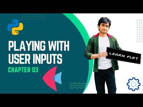 User Input & Icon Button || Learn Flet Framework || Flutter in Python || Chapter 03 || SmartGurucool