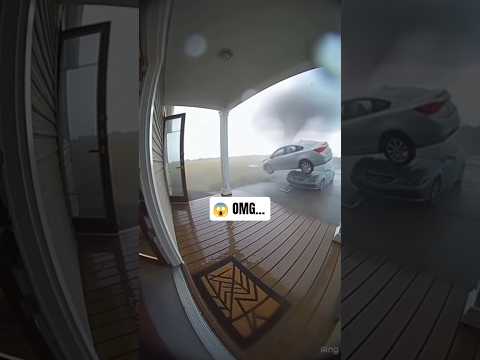 Parent Saves Baby as Car Falls From Sky 😱 #ai #sora2 #storm