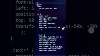 Text animation ll #html #css