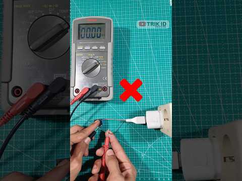 Pahami cara Cek Ampere DC dengan multimeter  ! #elektronika  #current #shorts