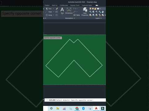 How to use Explode tool in AutoCAD #autocad #shorts