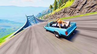 Full Throttle INSANE Long Downhill Mayhem! | BeamNG.drive Epic Crashes & Speed Test #4