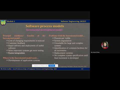 Lecture Video 1.2.3 - Incremental development model