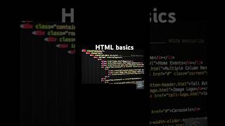 HTML basics