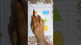 KGI C ; SUBJECT- MATHS;DRAW AND COLOUR THE SHAPES; BY- MISS SANGITA DUBEY