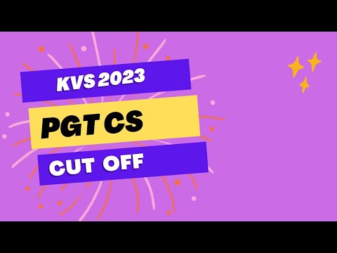 KVS PGT Computer Science 2023 Expected Cutoff