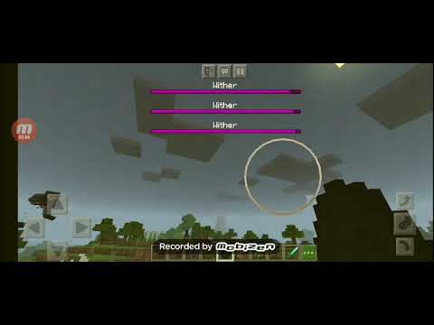 Minecraft 1000 Enderman vs wither