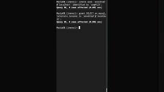 Granting privileges to MySQL users #database #mysql #mariadb #sql