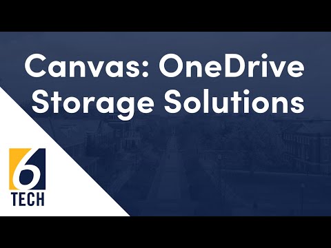 Canvas: OneDrive Storage Solutions