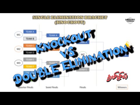 "Knockout vs Double Elimination: Which Tournament Format is Better? Eliminations Explained in Tamil"