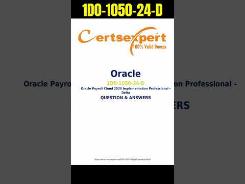 Reliable 1D0-1050-24-D Exam Questions