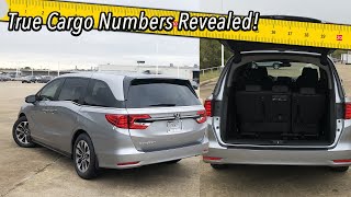 2023 Honda Odyssey - True Cargo Capacity Given In Inches