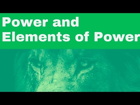 Power and its elements #css_ir