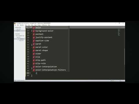 How to create a navigation bar using Html and CSS 