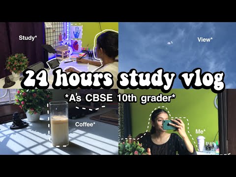 24 hours study vlog | As CBSE 10th grader |study + unboxing + coffee | siddhi singh
