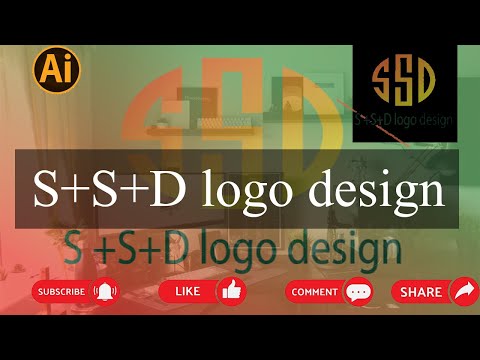 logo design (S+S+D)  adobe illustrator