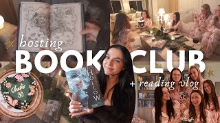 hosting BOOK CLUB, new book shelves, prep + READING VLOG! 📖🌟