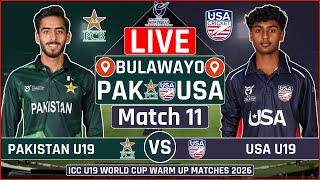 U19 World Cup Warm up Live: Pakistan vs USA U19 LIVE | PAK U19 vs USA U19 Live Scores & Commentary