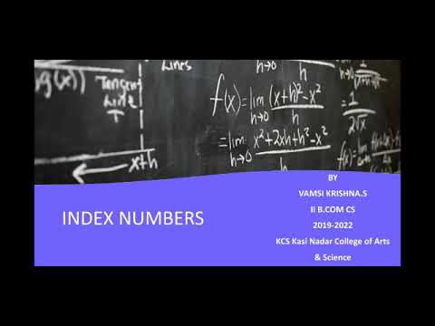 INDEX NUMBER