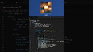Glassmorphism Drag & Drop Puzzle Game 🧩
