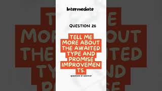Tell Me More About the Awaited Type and Promise Improvements in TypeScript #shorts #ytshorts