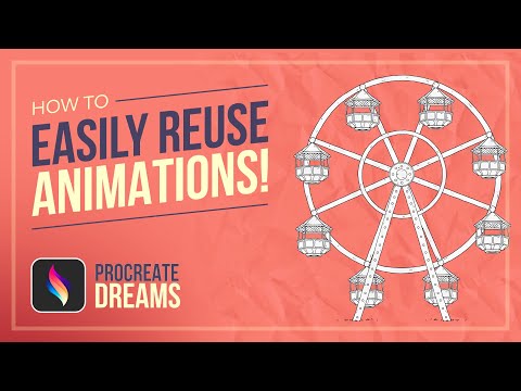 Easily reuse animated elements in Procreate Dreams