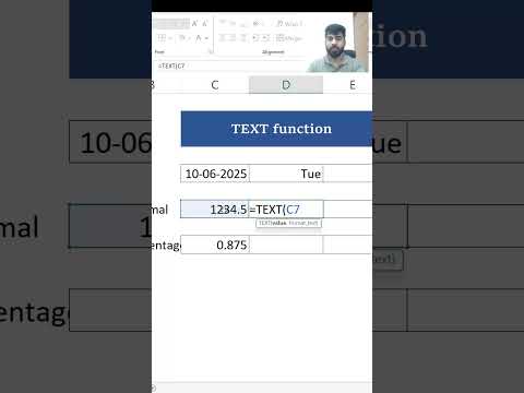 TEXT Function in Excel Made Simple | Quick Formatting Hack!
