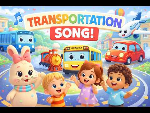 Let’s Go, Let’s Go! 🚗🚌🚲 Transportation Song for Kids | Vehicles + Safety (Preschool)
