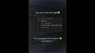 #coding #cprogramming #programmingquiz #dailycodedose #codereels #logicbuilding #codinglife #viral