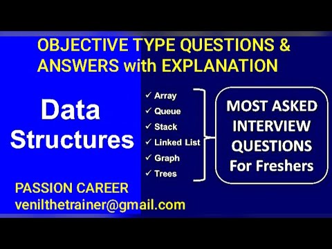 Data Structures and Algorithms | Objective Type Questions 1 to 10 | @VenilAcademy