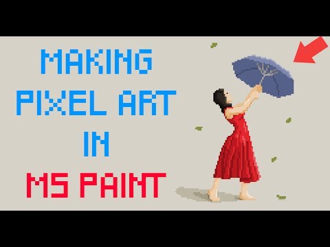 Making beautiful pixel art in Ms Paint