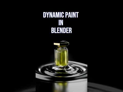 Dynamic Paint Explained in 60 Seconds #Blender#DynamicPaint#BlenderTips #WaveEffects