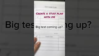 Big test coming up? Here’s how to create a study plan! #studyhack #planwithme #testhack #studywithme