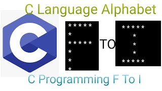 C Language Alphabet F To I #clanguage #calphabet #vamshikrishnatutorials