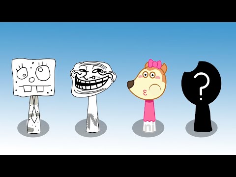 Incredibox Sprunki OC: Troll Face, Wolfoo, Doodle Bob