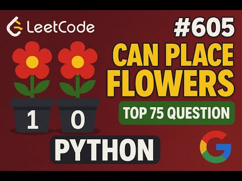Can Place Flowers - LeetCode 605 - Python