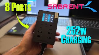 Charge ALL THE THINGS - SABRENT 252W 8-PORT USB PD 3.0 Charger