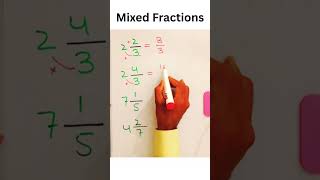 Mixed Fractions Made EASY! 🤯 Genius Trick You’ll Wish You Knew Sooner #mixedfractions #olympaid