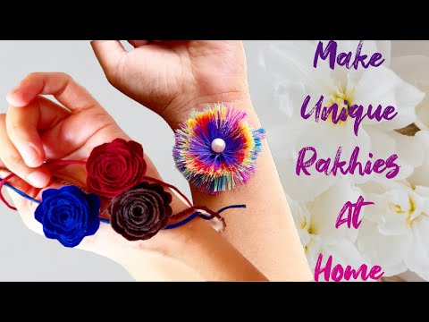 Unique rakhi making ideas, make beautiful rakhies at home