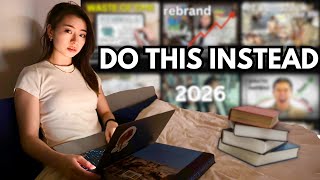 Stop watching self-improvement videos if you want to win in 2026.