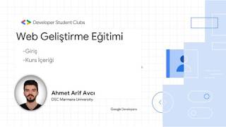 Web Geliştirme Eğitimi - Giriş