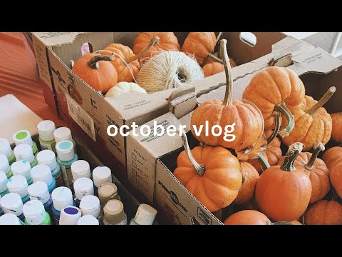 october vlog 🎃 a day in my life as a graphic design student, internship tasks, morning routine