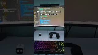 Told her im a mobile developer 💀 #holyfuckingairball #holyfknairball #coding #codelife
