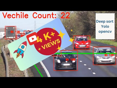 Object Tracking and Counting with DeepSORT and YOLO. Utilising deep sort and YOLO with opencv.